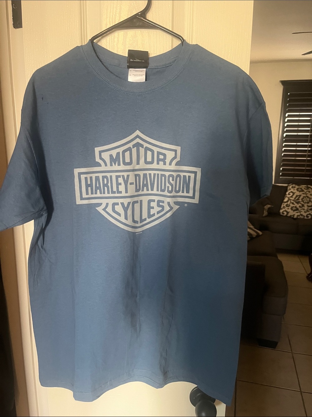 NWT- Harley-Davidson Blue Short Sleeve Logo Tee